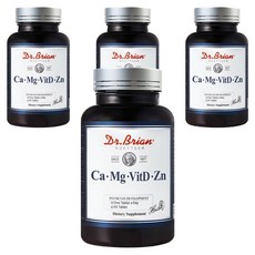 Dr.Brian ROETTGER 鈣鎂鋅維他命D補充錠, 90顆, 4罐