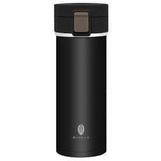 FUJI-GRACE 富士雅麗 景德鎮真陶瓷彈蓋保溫杯, 黑色, 500ml, 1個