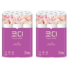 CODI 3層更純柔軟衛生紙 27m, 2個, 30入