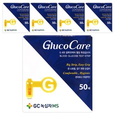 GC녹십자MS 글루코케어 G 400 혈당 측정검사지, 50개입, 5개
