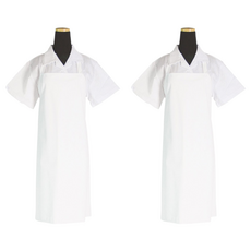 A&G 聚氨酯 H型 圍裙 小, 霧面白色, 2個