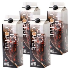 Seiko coffee 冷萃黑咖啡, 4個, 1L