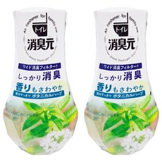 KOBAYASHI 小林製藥 消臭元 廁所消臭元空氣芳香劑, 400ml, 2瓶, 自然派香氛
