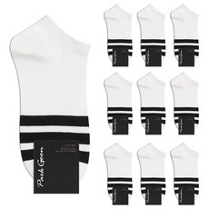 parkgoon 男士紳士三線條紋襪 10雙入