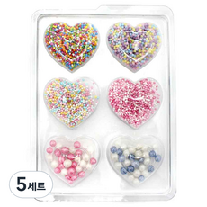 E Home Baking 糖珠閃亮圓珠 6種套組, 20g, 5套