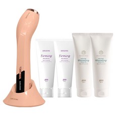 듀얼소닉 맥시멈 고주파 초음파 마사지기 + 블루밍 젤 2p + 콜라겐 젤 2p 세트, JOMT-AH-11A, Sweet Peach