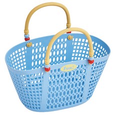 Hanbomnuri 彩色瀝水沐浴籃 戲水游泳包, 藍色