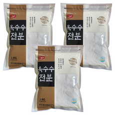 청은 옥수수맛전분, 1kg, 3개