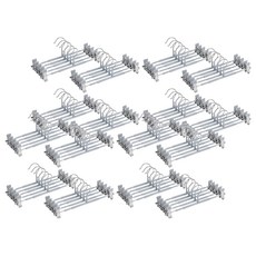 Market Plan 防滑塗層夾式褲架, 灰色, 80個