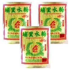同正 埔里水粉，Q中帶勁、滑溜爽口，精品配製、營養衛生, 400g, 3包
