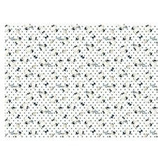 收納王妃 Hello Kitty 防水防油桌布 加厚款 132 x 178cm KT-11107-TBB, 藍金, 1個