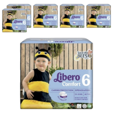Libero 麗貝樂 搶救蜜蜂黏貼型尿布 第6階段 13~20kg, XL, 252片