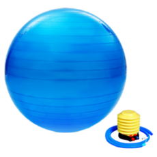 퍼스트피트 필라테스 요가 짐볼 + 펌프, 블루(짐볼)