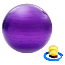 퍼스트피트 필라테스 요가 짐볼 + 펌프, 퍼플(짐볼)