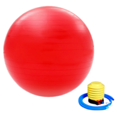 퍼스트피트 필라테스 요가 짐볼 + 펌프, 레드(짐볼)