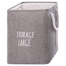 小麥購物 硬質髒衣籃 L216 灰色 40 x 33 x 42cm 可折疊 棉布EVA材質