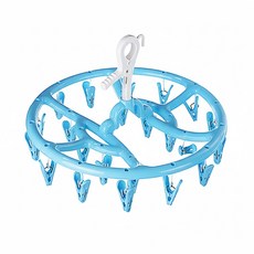 KEYWAY 司伯特圓巾架 22夾 380*265mm 0.3kg, 藍色, 1個