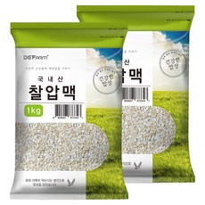 건강한밥상 국산 찰압맥, 1kg, 2개