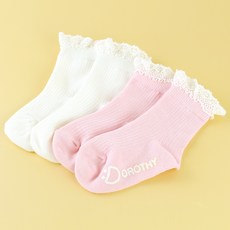 코코비도로시 아동용 심플토숀레이스 양말 2족세트