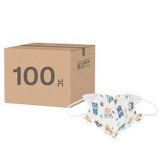 淨新科技 3D立體兒童細耳醫療口罩, 50片, 2盒, 柴犬