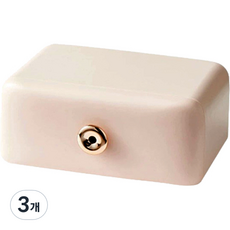 블럭마트 수납 메이크업 마스크팩 보관함, 핑크, 3개