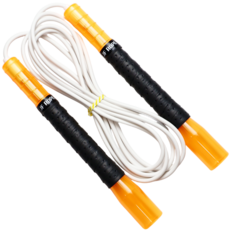 JFROPE Twinkle Freestyle Tornado 高速跳繩, 橘色 + 白色條紋