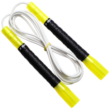 JFROPE Twinkle Freestyle Tornado 高速跳繩, 黃色 + 白色條紋