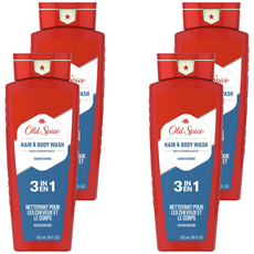 올드스파이스 하이 인듀어런스 3 in 1 헤어 & 바디워시, 532ml, 4개