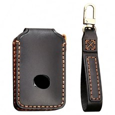 Hallmo 頭層牛皮手工製作遙控鑰匙鑰匙套 KB132 馬自達用