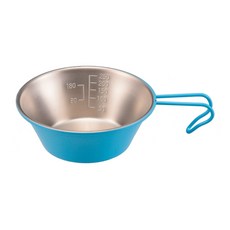 CAPTAIN STAG 鹿牌 PEARL 不鏽鋼刻度深形彩杯 320ml, 藍色, 1個