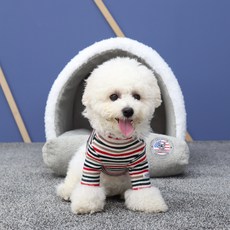 REDPUPPY Wilton 舒適保暖圓形坐墊窩, 灰色, 1個