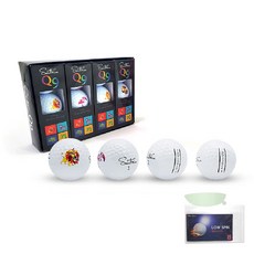 Saintnine 高爾夫球 3層 Q9 + 遠距貼紙, 12入, 白色12入, 1套
