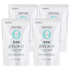 KUMANO 熊野油脂 無添加沐浴露補充包 Zero, 450ml, 4包
