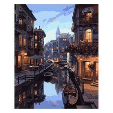 ArtLife 藝術生活 數字油畫DIY 87673 50 x 40cm, 塞納河畔, 1盒