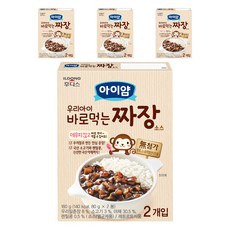 아이얌 우리아이 바로먹는 짜장 80g x 2p, 짜장맛, 160g, 4개