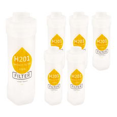 蓮蓬頭香氛濾芯 H201 水蜜桃 適用於家用蓮蓬頭/水龍頭 香氛淨水器 適用溫度: 最高55°C, 6個