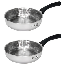 Kitchen-Art 一品系列5層不鏽鋼單柄平底鍋, 20cm, 2個