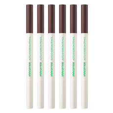 이니스프리 납작 아이브로우 펜슬 0.3g, 5 에스프레소 브라운, 6개