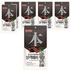 머거본 블랙페퍼 육포, 6개, 25g