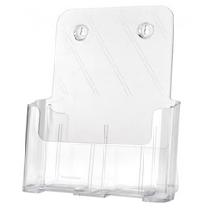 deflecto 迪多 標示架 壓克力材質 堅固耐用, 透明色, 1個