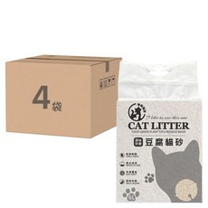 咪咪貓砂 植物貓砂, 原味奶香, 2kg, 4袋