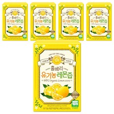 홀베리 정품 유기농 레몬즙, 350g, 5개