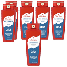 올드스파이스 하이 인듀어런스 3 in 1 헤어 & 바디워시, 532ml, 6개
