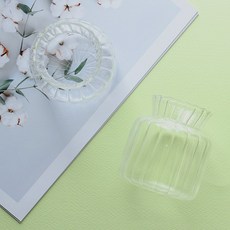 MORIANN 可愛邊緣條紋玻璃瓶 2入, 單一顏色