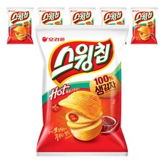 오리온 스윙칩 볶음고추장맛, 60g, 6개