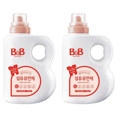 비앤비 섬유유연제 자스민 앤 로즈 본품, 1.8L, 2개