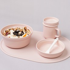 BOWLBOWL 碗餐具套組代表, 粉紅色, 麵條+甜品碗+馬克杯+醬汁碗, 1組