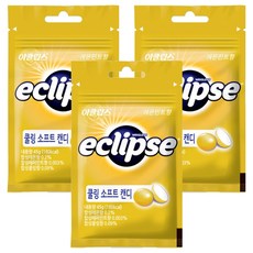 이클립스 쿨링 소프트 캔디 레몬민트향, 45g, 3개