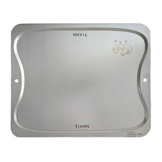 TiANN 鈦安 專利萬用鈦砧板, 高溫純鈦科技抗菌, 一板多用生熟食共用, 無電鍍無塗層多國專利, 100%台灣製造, 1個, 蘑菇版 灰色, 36 x 30cm