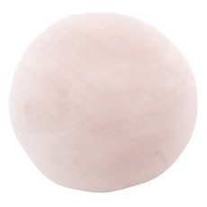 圓形麻糬抱枕 - 淺粉色 細密絨面材質 羽絲棉填充, 40 x 40 x 2cm